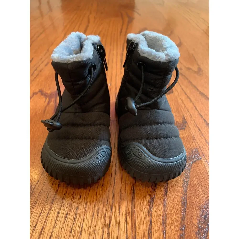 BMCiTYBM Toddler Winter Snow Boots Faux Fur Lined | Black | US 5.5 / 21/135